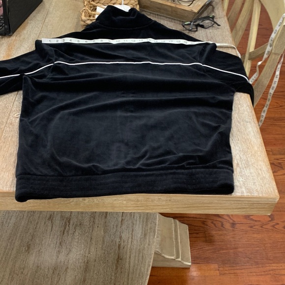 Fila Black  velvet running suit White Zip-Up Jacket - Picture 4 of 4